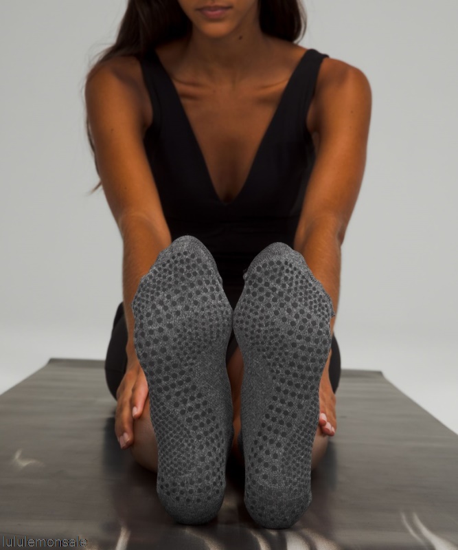 Lululemon Damen DELULU459 | Find Your Balance Studio Tab Socke Graphitgrau Meliert